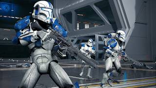 501st Legion Clone Troopers vs Separatist Droid Army  STAR WARS JEDI SURVIVOR NPC Wars [upl. by Arvid]