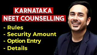 Karnataka NEET Counseling 2024 Rules and Regulations  Choice Filling  Detailed Explanation [upl. by Aihseym674]