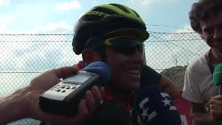 Esteban Chaves  postrace interview  Stage 14  Tour of Spain  Vuelta a España 2017 [upl. by Chaney111]