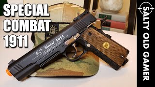 WG Special Combat 1911  SaltyOldGamer Airsoft Review [upl. by Thurston]