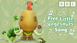 Vegesaurs  Five Little Vegesaurs Song  CBeebies [upl. by Estes645]