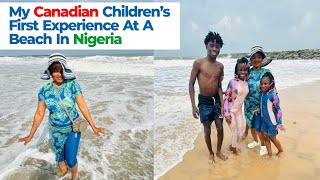 Lagos Beach Hits Different Meeting My Former Boss My Friend amp I Took Our Children To The Beach [upl. by Teodoro]