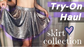 Try On Haul  SKIRT COLLECTION [upl. by Landry]