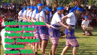 GARO Dance video Wangala Garo Festival 2024 Biap ChamaguriGoalpara Assam INDIA [upl. by Calvano]