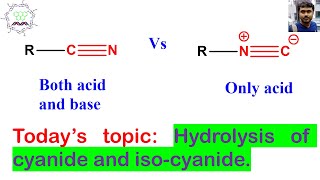 Hydrolysis of cyanide and isocyanide Basic concept and complete mechanism [upl. by Seagrave]