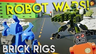 MULTIPLAYER ROBOT BATTLE CHALLENGE  Brick Rigs Multiplayer Gameplay Challenge [upl. by Aiceled]