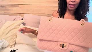 Chanel Dupe by Badgley Mischka under 100  vsAuthentic Chanel flap bag Unbelievable how similar [upl. by Aiahc726]