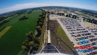 HYPERION Mega Coaster  POV  Premier Test  Energylandia Amusement Park Poland [upl. by Angil]