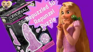 Bepuzzled 3D Crystal Puzzle Rapunzel Time Lapse [upl. by Shanleigh48]