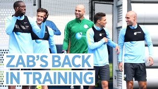 ZABALETA BACK FOR SHOOTING PRACTICE  Man City PreSeason 201617 [upl. by Hays80]