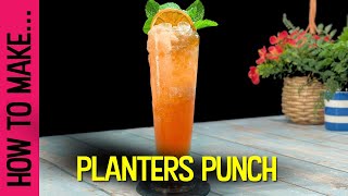 How to make a PLANTERS PUNCH Rum Cocktail [upl. by Aneen969]