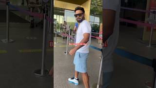 IPL 2024 Delhi Capitals captain Rishabh Pant spotted at Mumbai Airport [upl. by Thury]