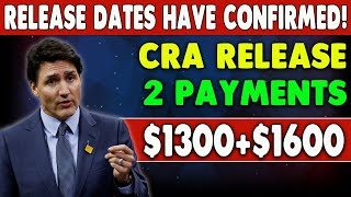 CRA Releases 2 Payments CPP 1300  OAS 1600 For CANADIAN Seniors [upl. by Yrogreg]