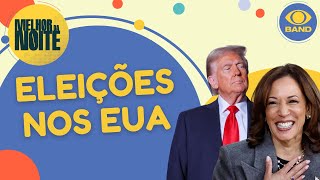 Dia de eleições presidenciais nos EUA teve ameaça de bomba  Melhor da Noite [upl. by Siro67]