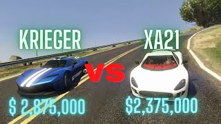 🛑 gta online Xa21 vs Krieger which is best [upl. by Brote]