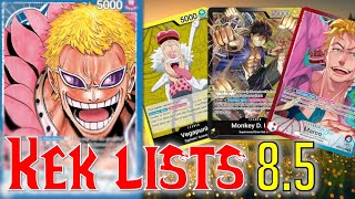 NEW One Piece Deck Lists 85  OPTCG [upl. by Irrahs]