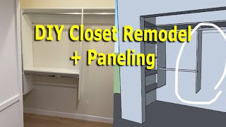 Make Your Own Custom Closet with Modern Paneled Doors [upl. by Vorfeld]