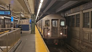 R62 Garbage Train Bypassing Queensboro Plaza Station [upl. by Burkle]