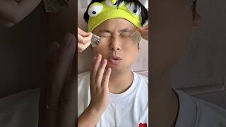 Eat aloe vera jelly with challenge skincare by star shining facial mask day15 asmr candy skincare [upl. by Eiddet118]