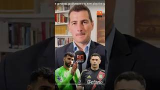 O MELHOR GOLEIRO DO MUNDO SEGUNDO IKER CASILLAS [upl. by Atinal]