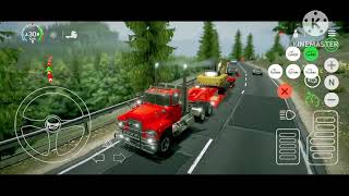 Going fall to rosenheim heavy cargo machine transport game play universal truck simulator ultimate [upl. by Aikimat192]