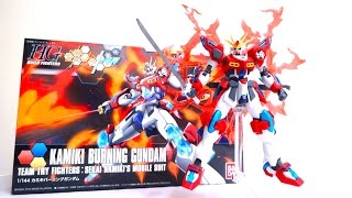 HGBF 1144 カミキバーニングガンダム ガンダムビルドファイターズトライ ヲタファのガンプラレビュー Kamiki Burning Gundam review [upl. by Aldon]