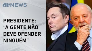 Elon Musk e Lula reagem ao xingamento de Janja [upl. by Adaynek]