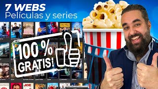 7 webs para ver películas y series GRATIS 2023 [upl. by Akenat90]