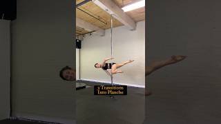 3 transitions to get into the pole move Planche How to do the pole trick Planche poledance [upl. by Maurita]