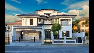 Modern Mediterranean Home with Swimming Pool in Portofino Subd Las Pinas House Tour 216 [upl. by Leiruh]