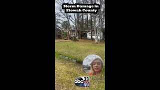 Storm damage in Attalla Alabama [upl. by Sirad]