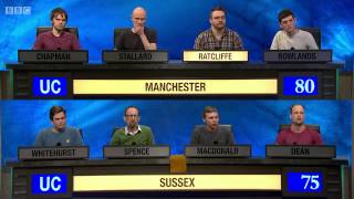 University Challenge S44E16 Manchester vs Sussex [upl. by Natsrik]