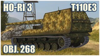 HoRi Type III T110E3 amp Object 268 • WoT Blitz Gameplay [upl. by Lemaceon]