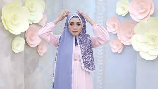 Shawl Tutorial Chest Covered  Malaysia Hijab Tutorial  Galeri Ariani [upl. by Adelheid]