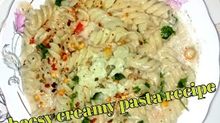 Mintu mein banne wali cheesy 🍝creamy pasta recipe 🍲🍜 pasta recipe [upl. by Brinna401]