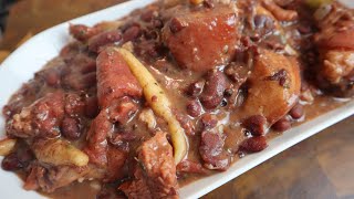 How To Make Jamaican Stewed Peas Step By Step  The Most Delicious Stew Peas Recipe [upl. by Aketahs]