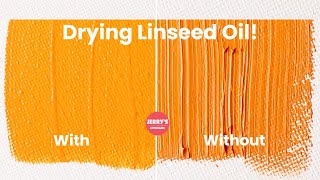 Drying Linseed Oil by Winsor amp Newton [upl. by Nonah]