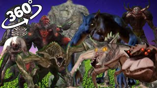 Find 10 Horrible Monsters in 360º VR Videos [upl. by Alema682]