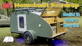 BEAUTIFUL Homebuilt Teardrop Camper Tour [upl. by Maurine]