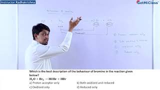 Bromine reaction KCET 11th Chemistry Redox Reactions [upl. by Rebecka]