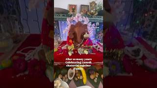 Celebrating Ganesh chaturthi with Family ❤️ dailyvlogs minivlog poojakvlogs poojakungvlogs [upl. by Lehplar]