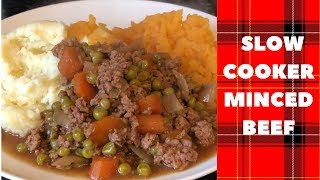 Easy slow cooker minced beef recipe amp cook with me [upl. by Anirbed]