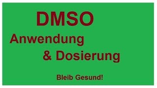 DMSO  Das verschwiegene Heilmittel  Anwednung und Dosierung  Heilwissen der Natur [upl. by Beebe]