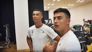 RONALDO CROSSBAR CHALLENGE w Dybala Cuadrado [upl. by Elicul965]