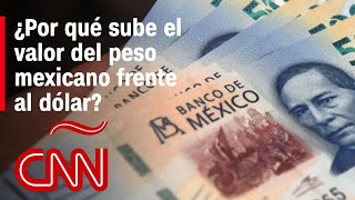 ¿Por qué sube el valor del peso mexicano frente al dólar y cuánto durará [upl. by Attiuqihc]