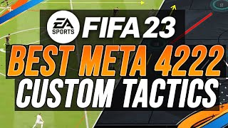 BEST META 4222 Custom Tactics amp Instructions  FIFA 23 [upl. by Artemas878]