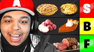 Thanksgiving Food Tierlist but it’s BRUTALLY ranked [upl. by Attoynek]