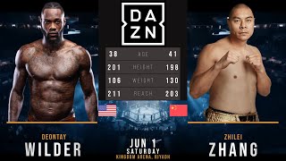 DEONTAY WILDER vs ZHILEI ZHANG FULL FIGHT [upl. by Notffilc]