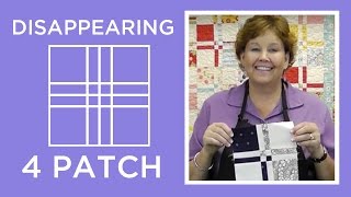 Disappearing 4 Patch Quilt Block Tutorial [upl. by Clemmy]