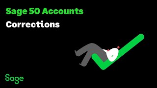 Sage 50 Accounts UK  Corrections  Customers amp Suppliers [upl. by Atteroc]